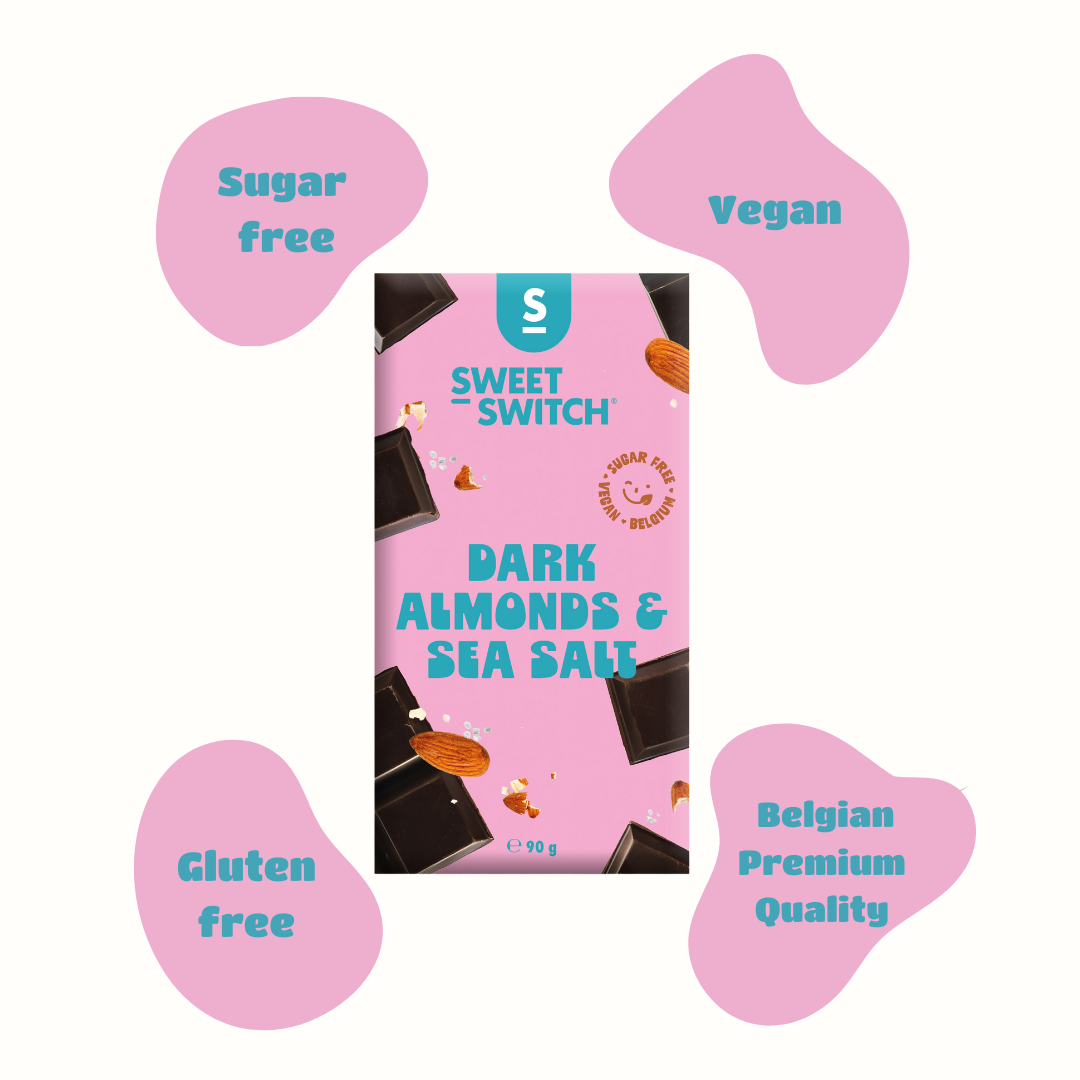 Dark, Almonds & Sea Salt 90 g