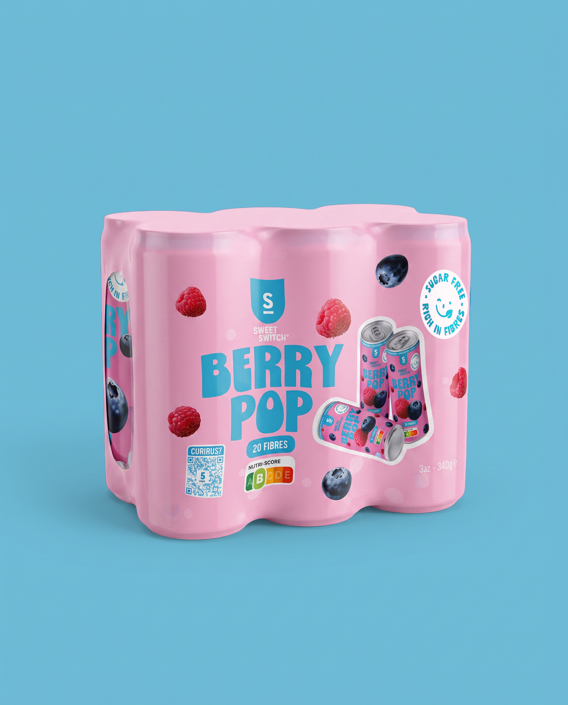 6-PACK - 6 x Berry Pop 330 ml