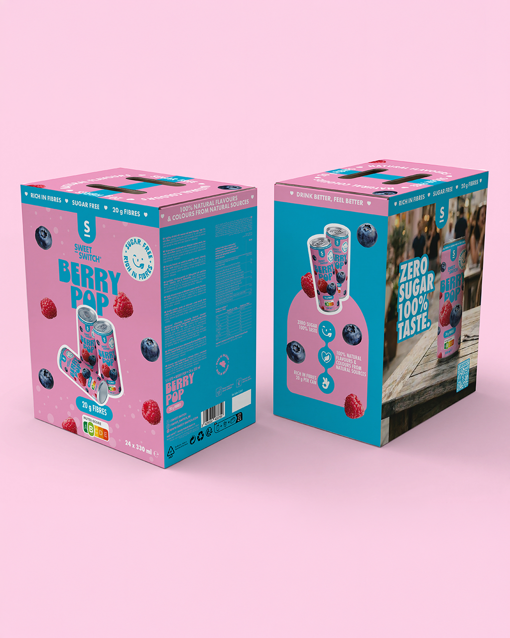 BOX - 24 x Berry Pop 330 ml