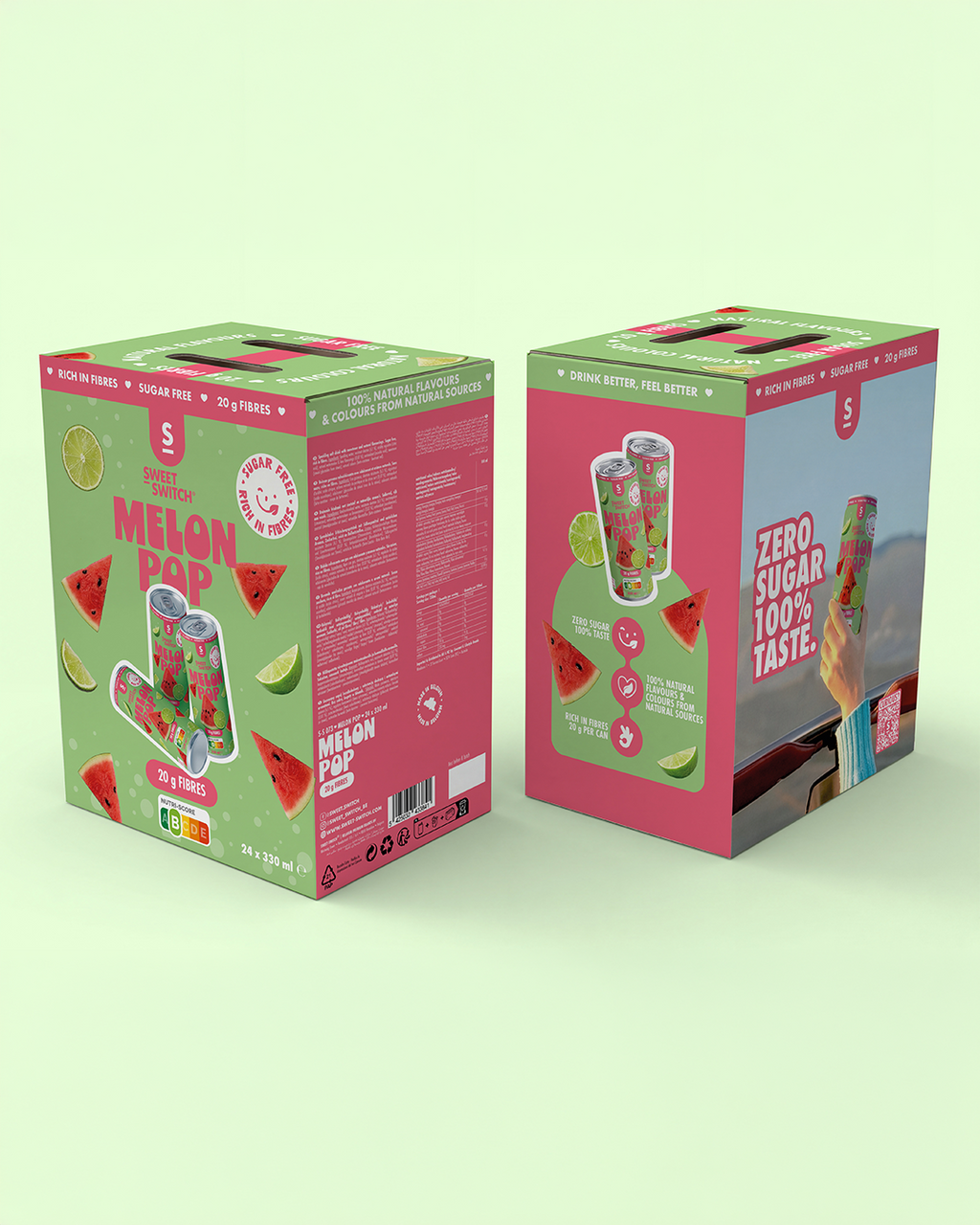 BOX - 24 x Melon Pop 330 ml