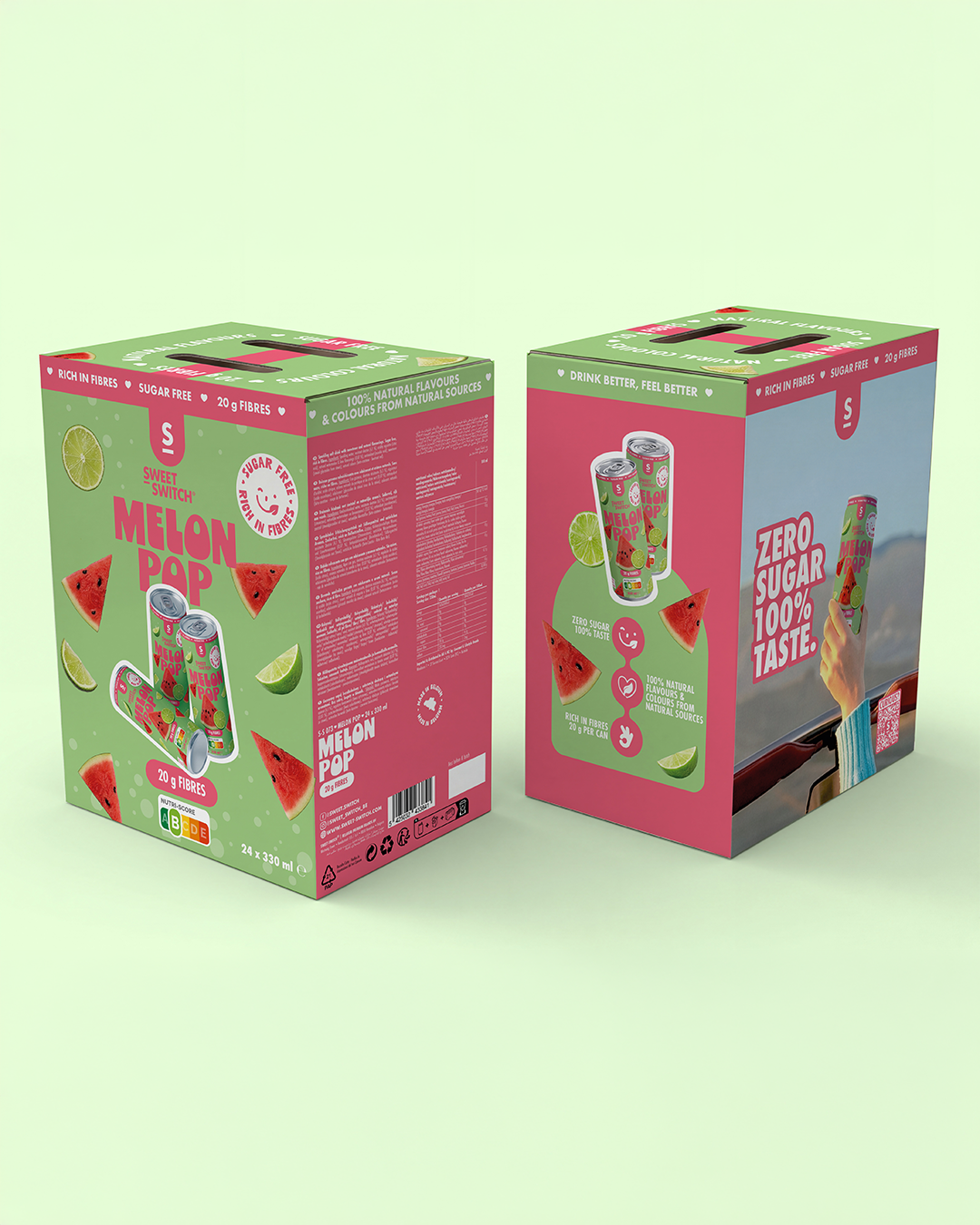BOX - 24 x Melon Pop 330 ml