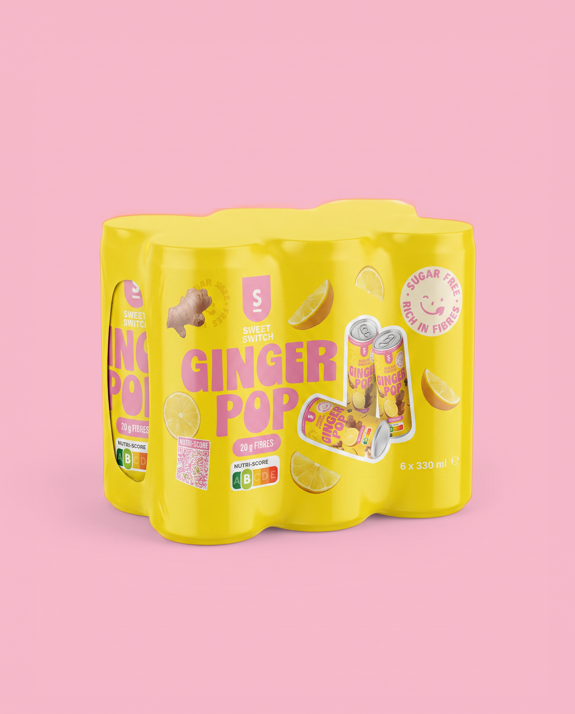 6-PACK - 6 x Ginger Pop 330 ml