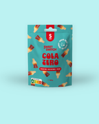 Sweet Switch Cola Zero packaging on a light blue background sugar free