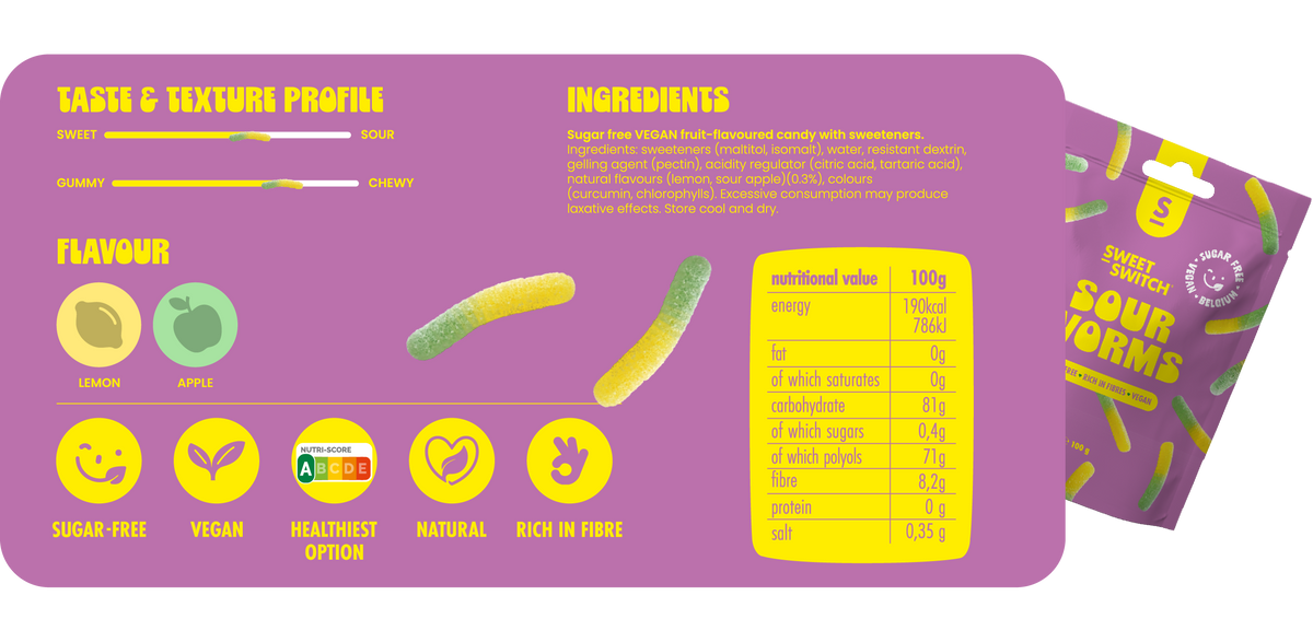 Sour Worms 100 g